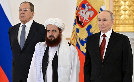Afghan ambassador conveys good wishes of Sheikh Hibatullah to Vladimir Putin