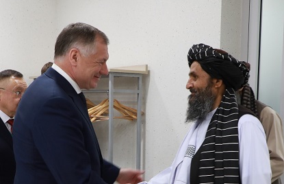 Mullah Baradar, Russian deputy prime minister discuss political, economic issues