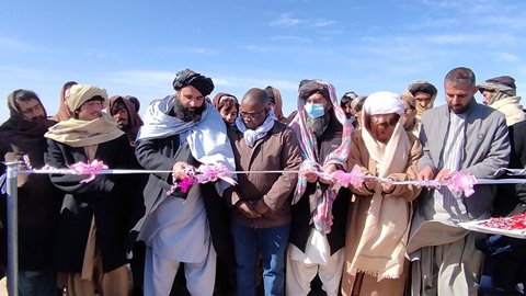 UNDP funded water reservoir inaugurated in Zabul