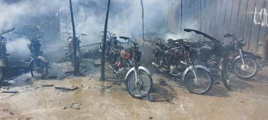 Fire causes loss of property in Helmand, Parwan