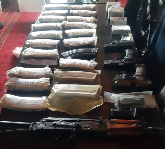 Weapons smuggled from Pakistan seized in Paktiya