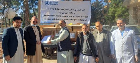 WHO provide assistance to Herat zonal hospital 