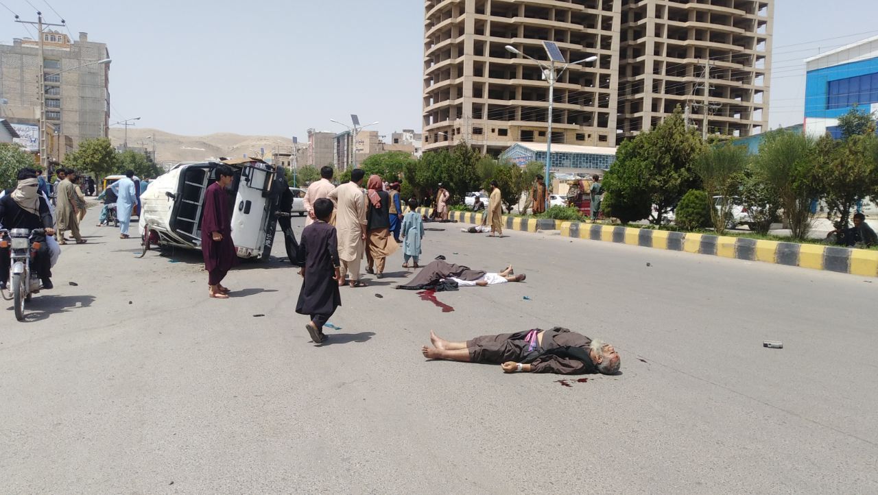 Two killed, seven injured as Taliban vehicle runs over civilians