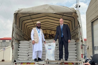 Russia delivers 1,000 tons of wheat aid to Afghanistan