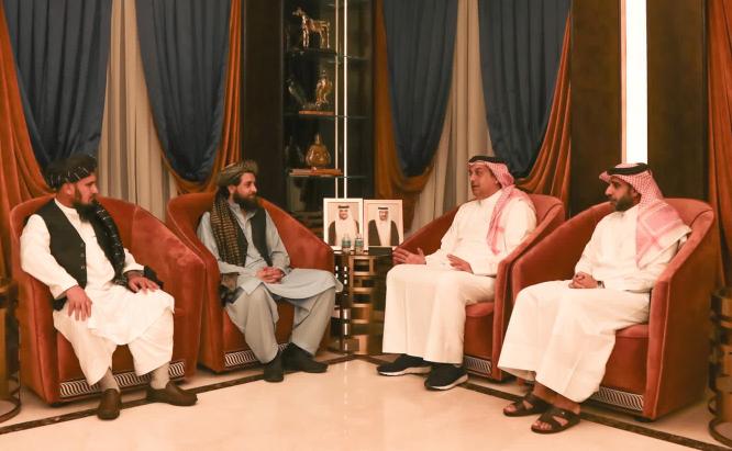 Mullah Yaqoob meets his Qatari counterpart in Doha