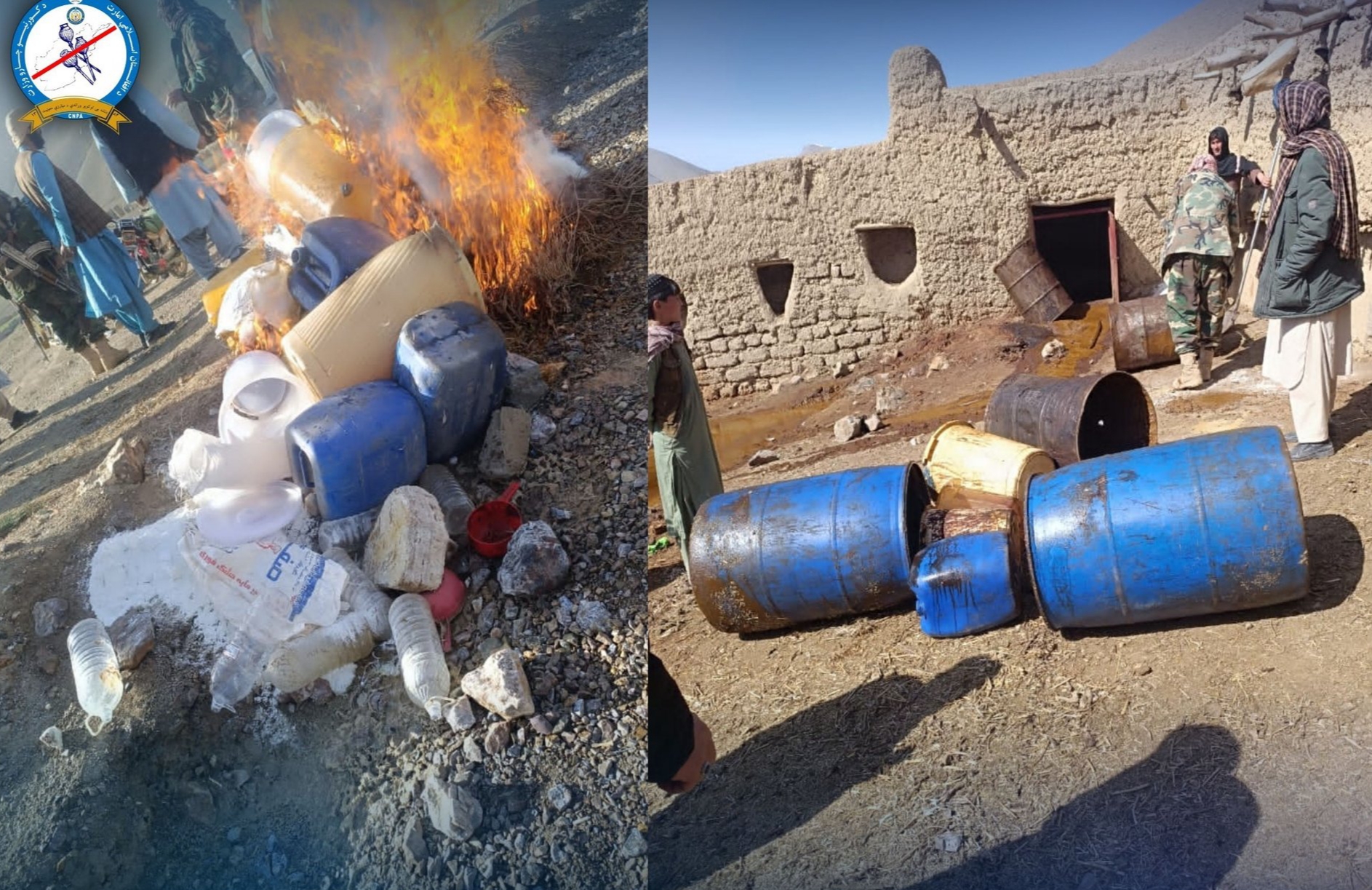 Two drug-processing factories eliminated in Ghor