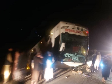 Two killed, 20 injured in traffic accident