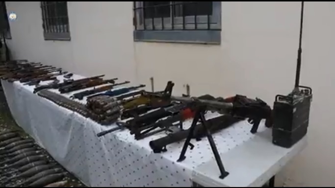 Weapons seized in Khost, Paktika