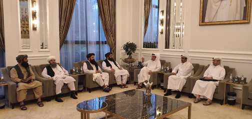 Afghan delegation meets deputy prime minister of Qatar 
