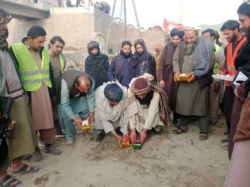Construction of a bridge has begun in Laghman