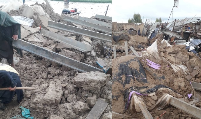 Flash floods kill 7 members of a family in Helmand 