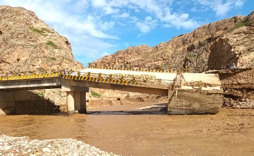 Floods damage big bridge in Faryab