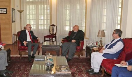 Karzai meets Turkish ambassador&nbsp;