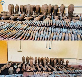 Light and heavy weapons shells seized in Laghman