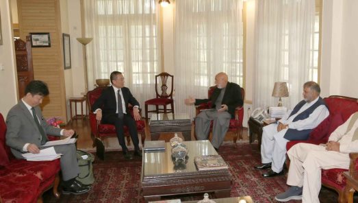 Karzai stresses continued Japanese assistance to Afghanistan