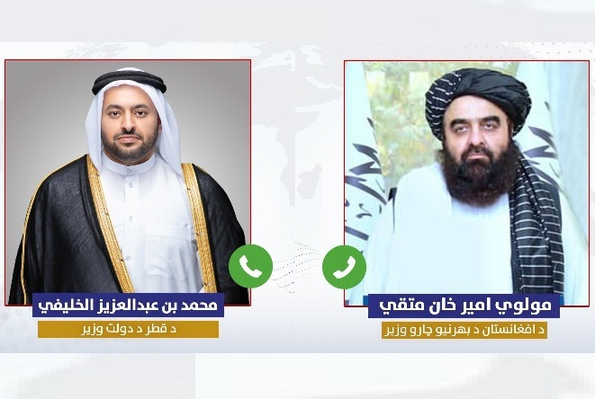 Muttaqi, Qatari minister discuss recent situation between Afghanistan, Pakistan