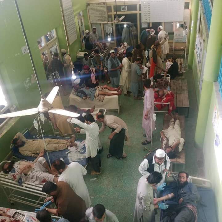 76 people were killed , wounded in Kunduz mosque blast