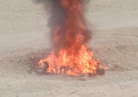 ننګرهار کې د موسيقۍ لسګونه سامان الات وسوځول شول