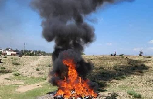 خوست کې د شرعي اصولو خلاف سلګونه وسايل  وسوځول شول
