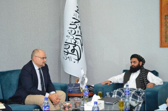 بدرالدين حقاني امارتو کې د اروپايي ټولنې له ځانګړي استازي سره وکتل