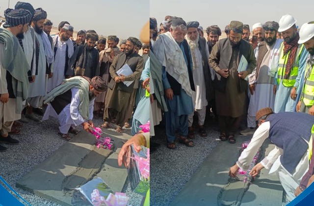 کندهار کې د موټرو لپاره د يو ستر ټرمېنل د جوړيدو بنسټ ډبره کېښودل شوه