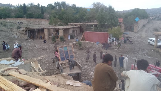 خوست کې بارانونو زيان اړولی 