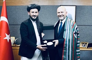 د افغانستان کلتوري آتشې د ترکیې د پارلماني چارو کمېسیون رئیس سره وکتل